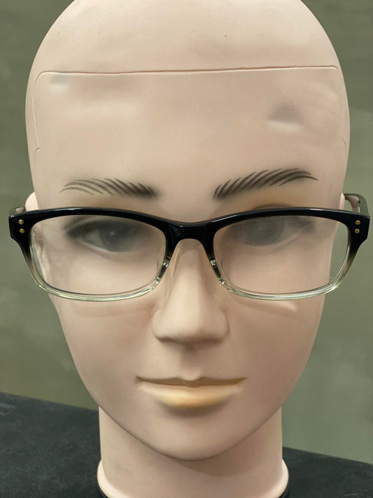 Plastic Frame JINS Black/White (CCF-14A-123H98) Eyeglass