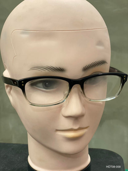 Plastic Frame JINS Black/White (CCF-14A-123H98) Eyeglass
