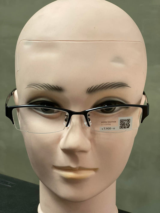 Plastic/Metal Frame JINS Matt Black (AMMN15S577K94) Eyeglass