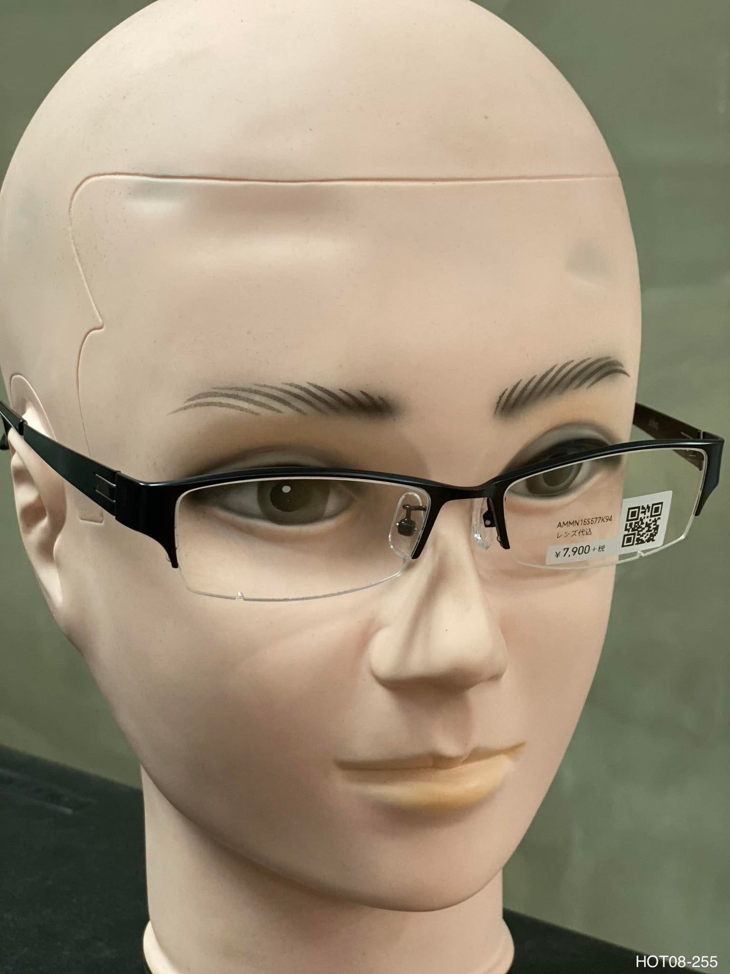Plastic/Metal Frame JINS Matt Black (AMMN15S577K94) Eyeglass