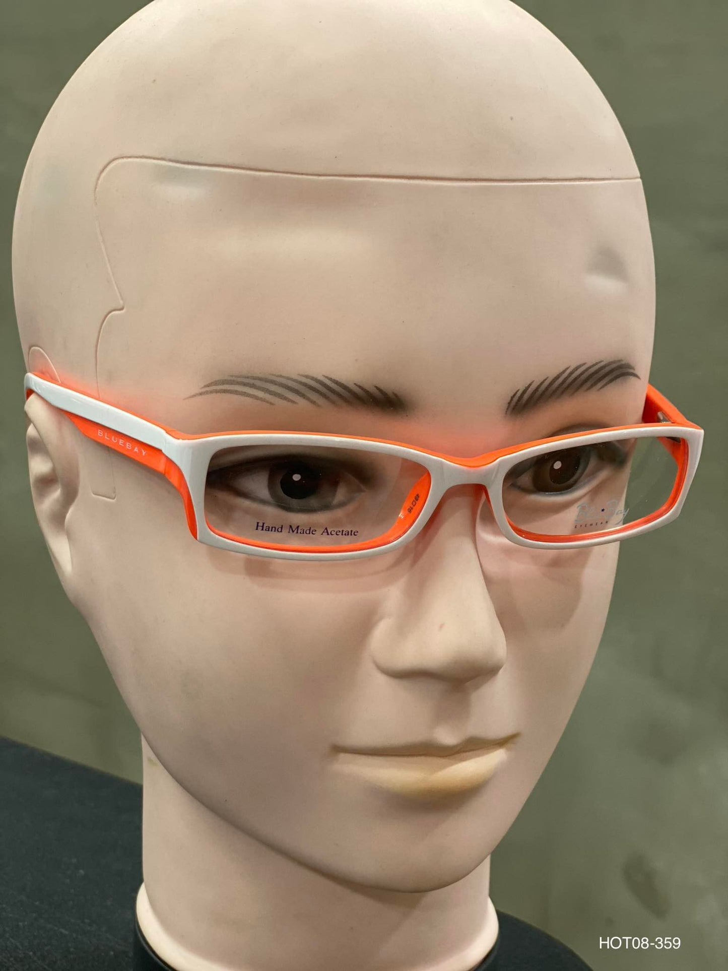 Plastic Frame Eyeglass Bluebay Eyewear Whitered Fluo (B&B 808 MTO)