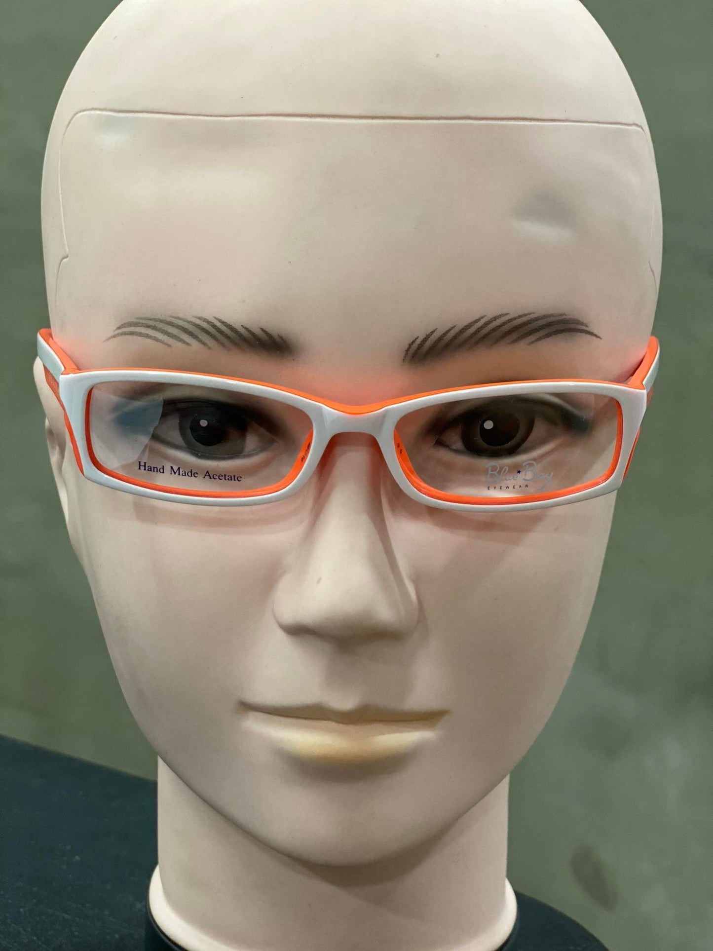 Plastic Frame Eyeglass Bluebay Eyewear Whitered Fluo (B&B 808 MTO)