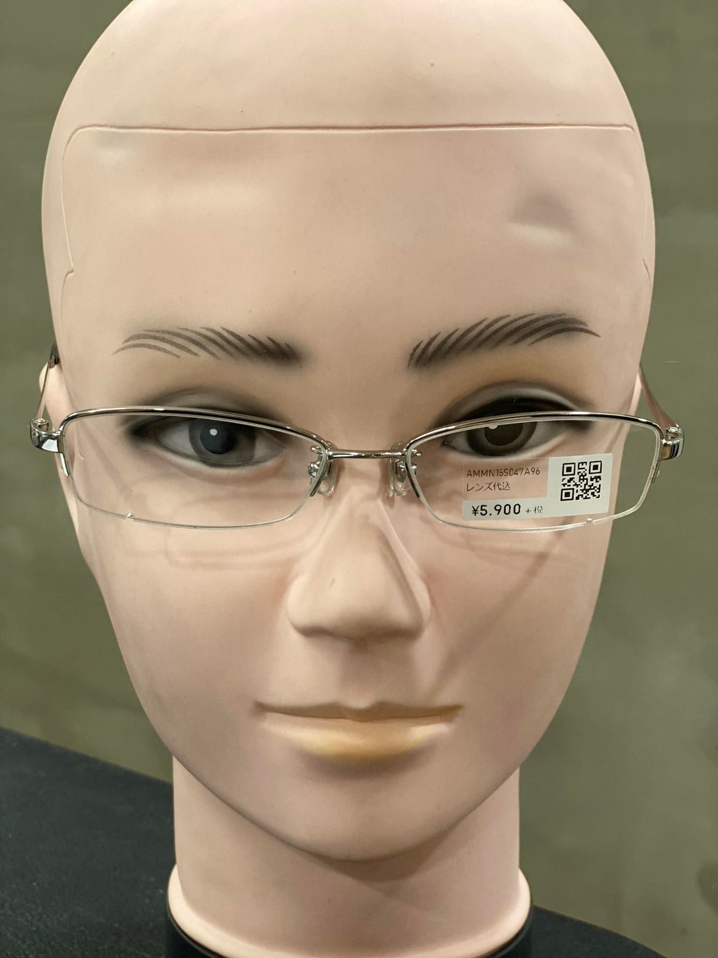Plastic Frame Eyeglass JINS Silver (AMMN15S047A96)