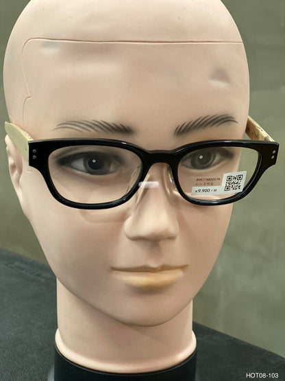 Plastic Frame JINS Black/Beige (AMCF14A022C94) Eyeglass