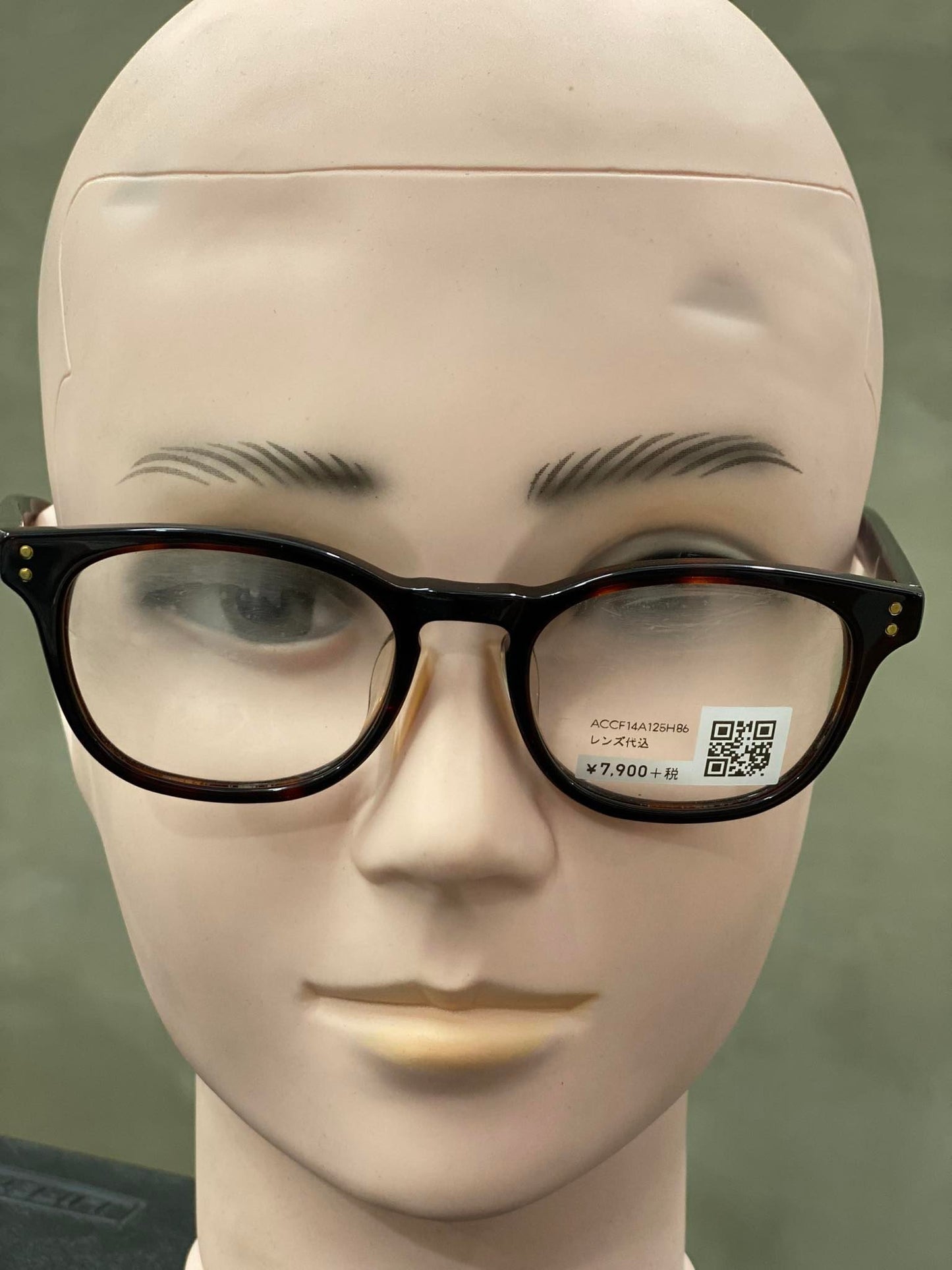 Plastic Frame JINS Black/Orange (ACCF14A125H86) Eyeglass