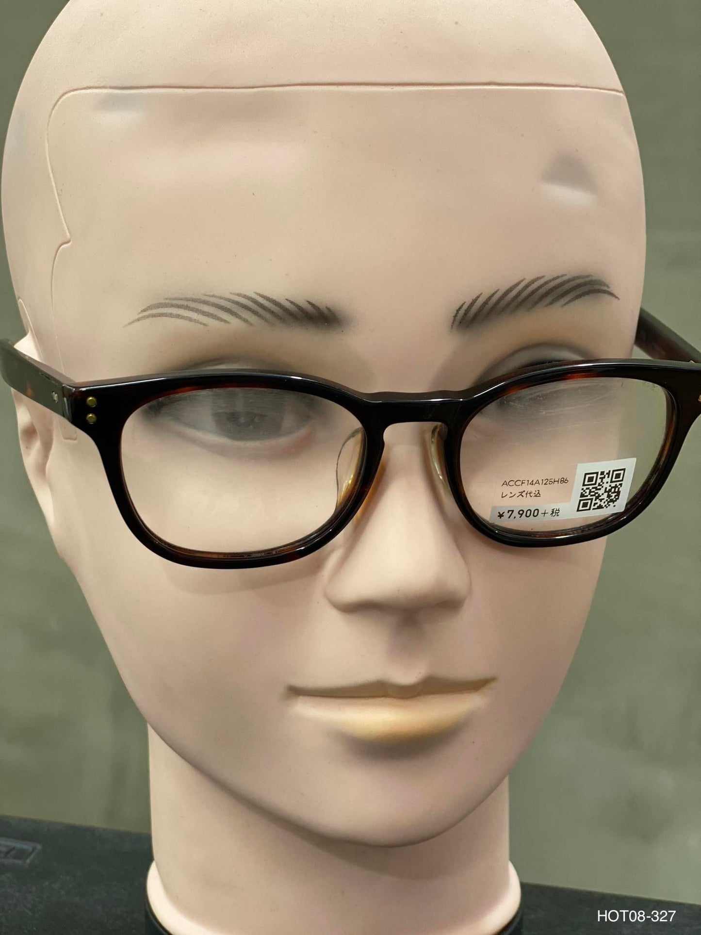 Plastic Frame JINS Black/Orange (ACCF14A125H86) Eyeglass