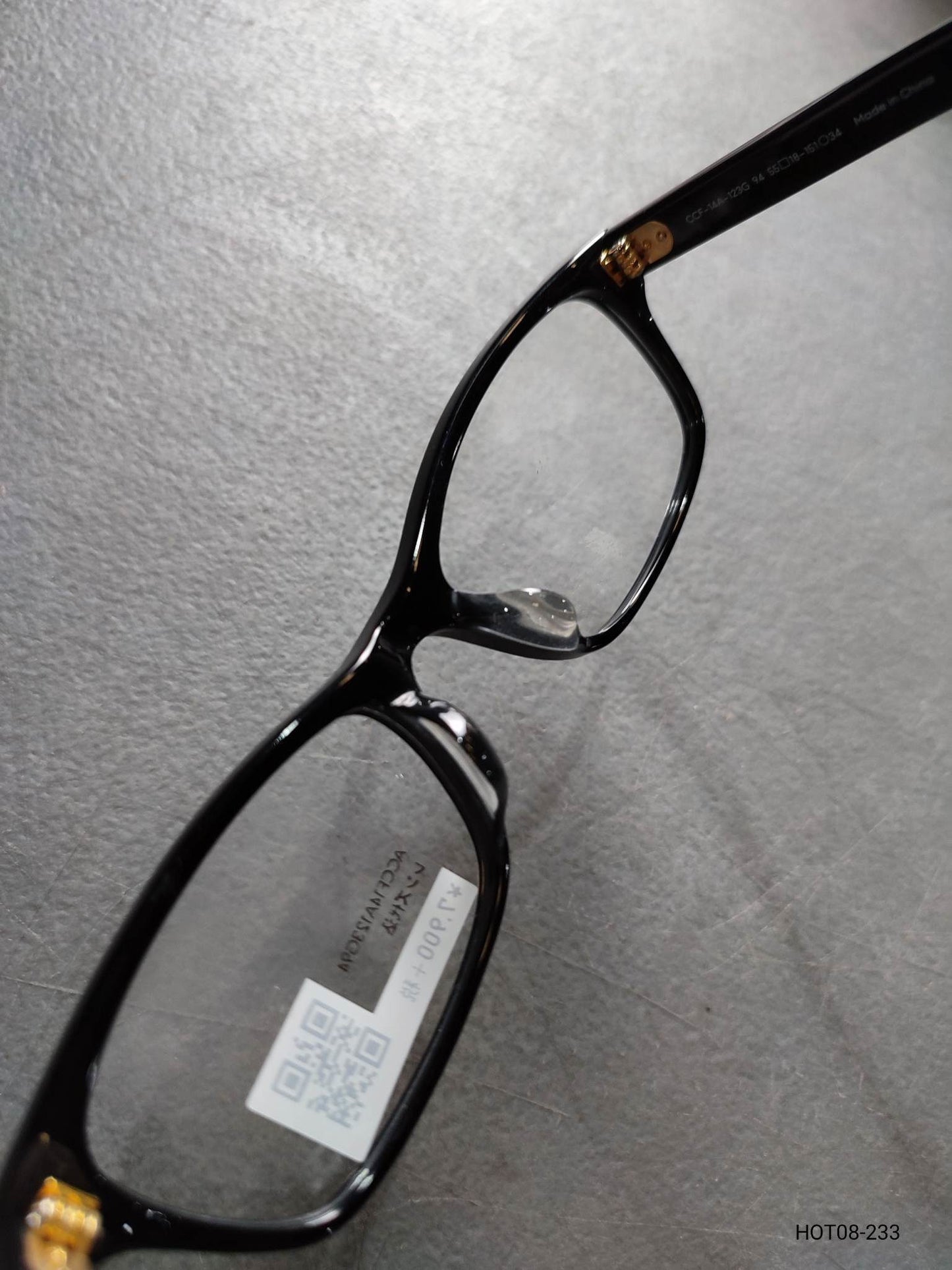 Plastic Frame JINS Glossy Black (ACCF14A123G94) Eyeglass