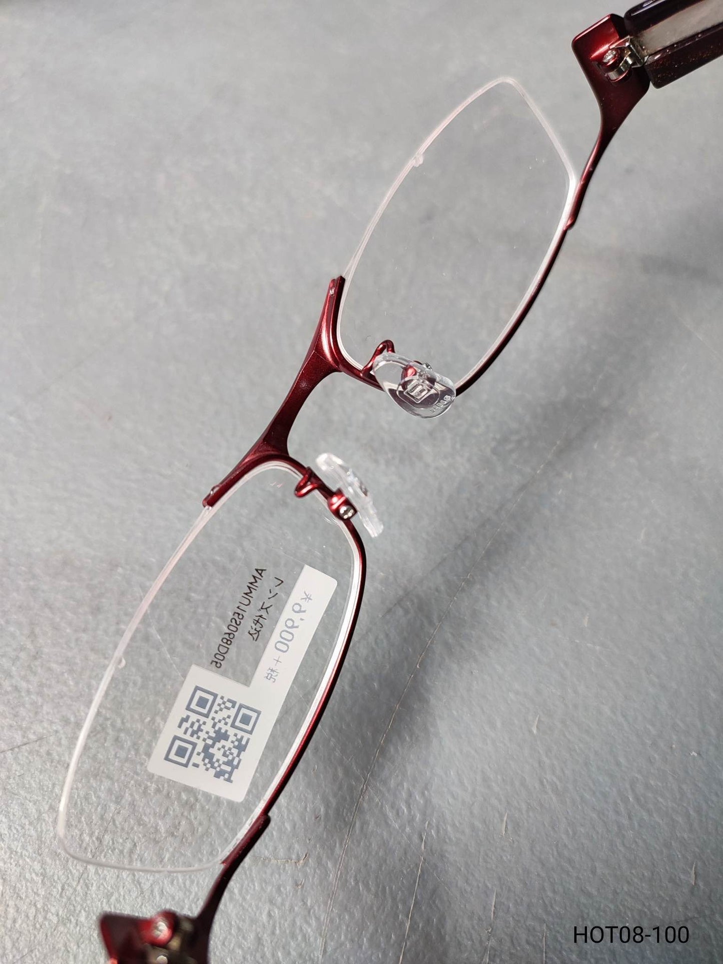 Plastic Frame JINS GLOSSY Red (AMMU15S068D05) Eyeglass