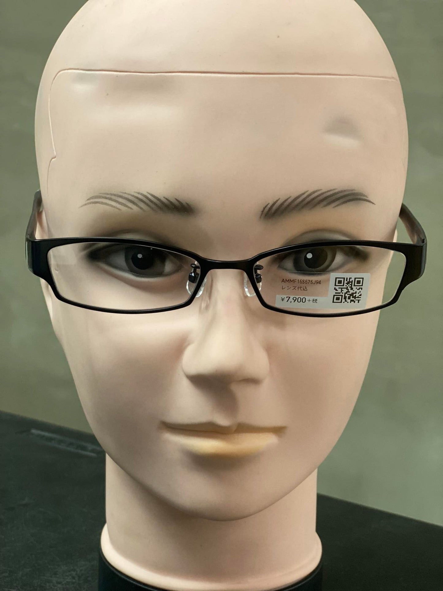 Plastic Frame JINS Matte Black (AMMF15S575J94) Eyeglass
