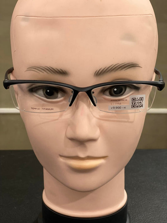 Plastic Frame JINS Matte Black (AMMN15S124E94) Eyeglass