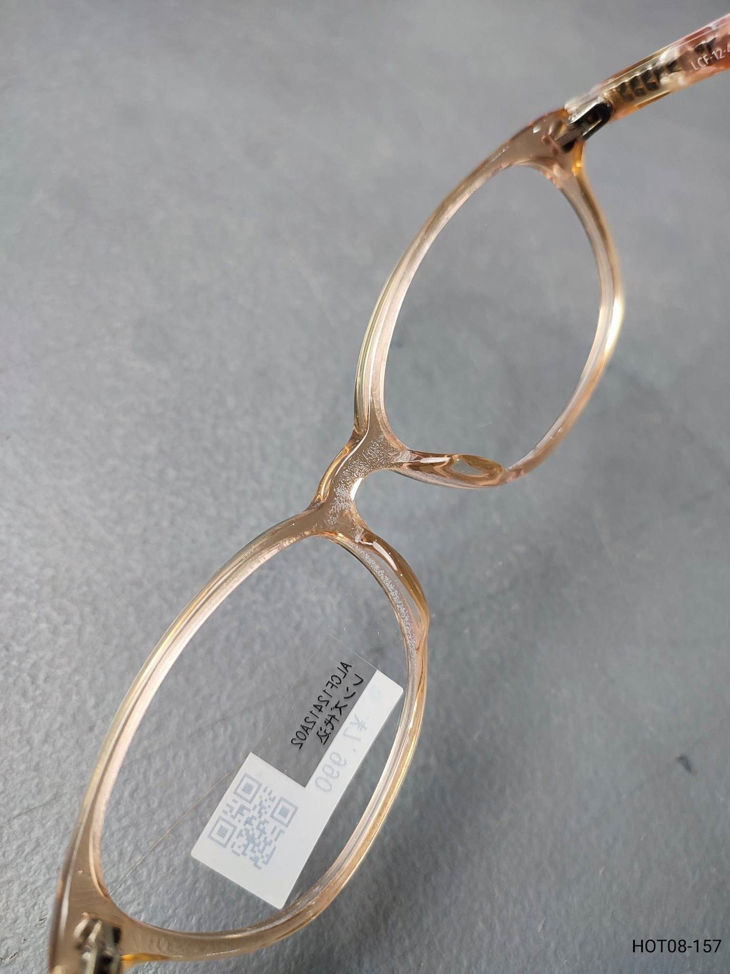 Plastic Frame JINS Transparent Orange (ALCF12412A02) Eyeglass
