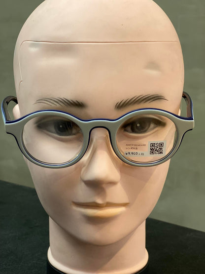 Plastic Frame JINS White/Blue (AMCF15S141A90) Eyeglass
