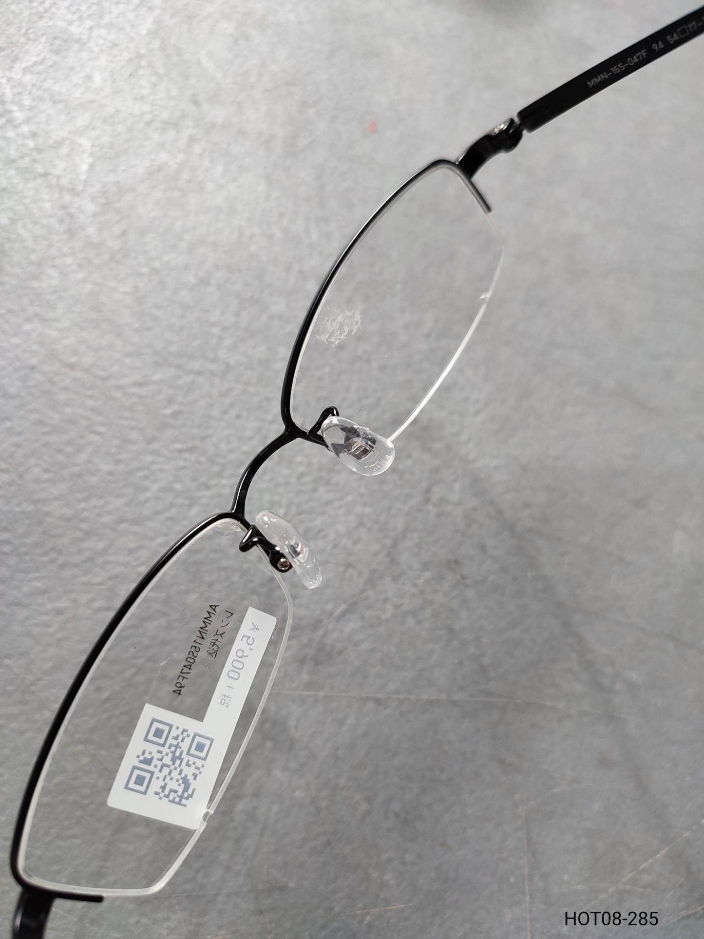 Plastic/Metal Frame JINS Glossy Black (AMMN15S047F94) Eyeglass