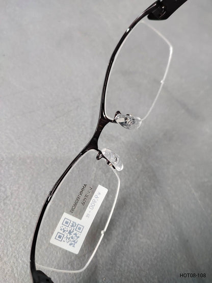 Plastic/Metal Frame JINS Glossy Black (AMMN15S066D93) Eyeglass
