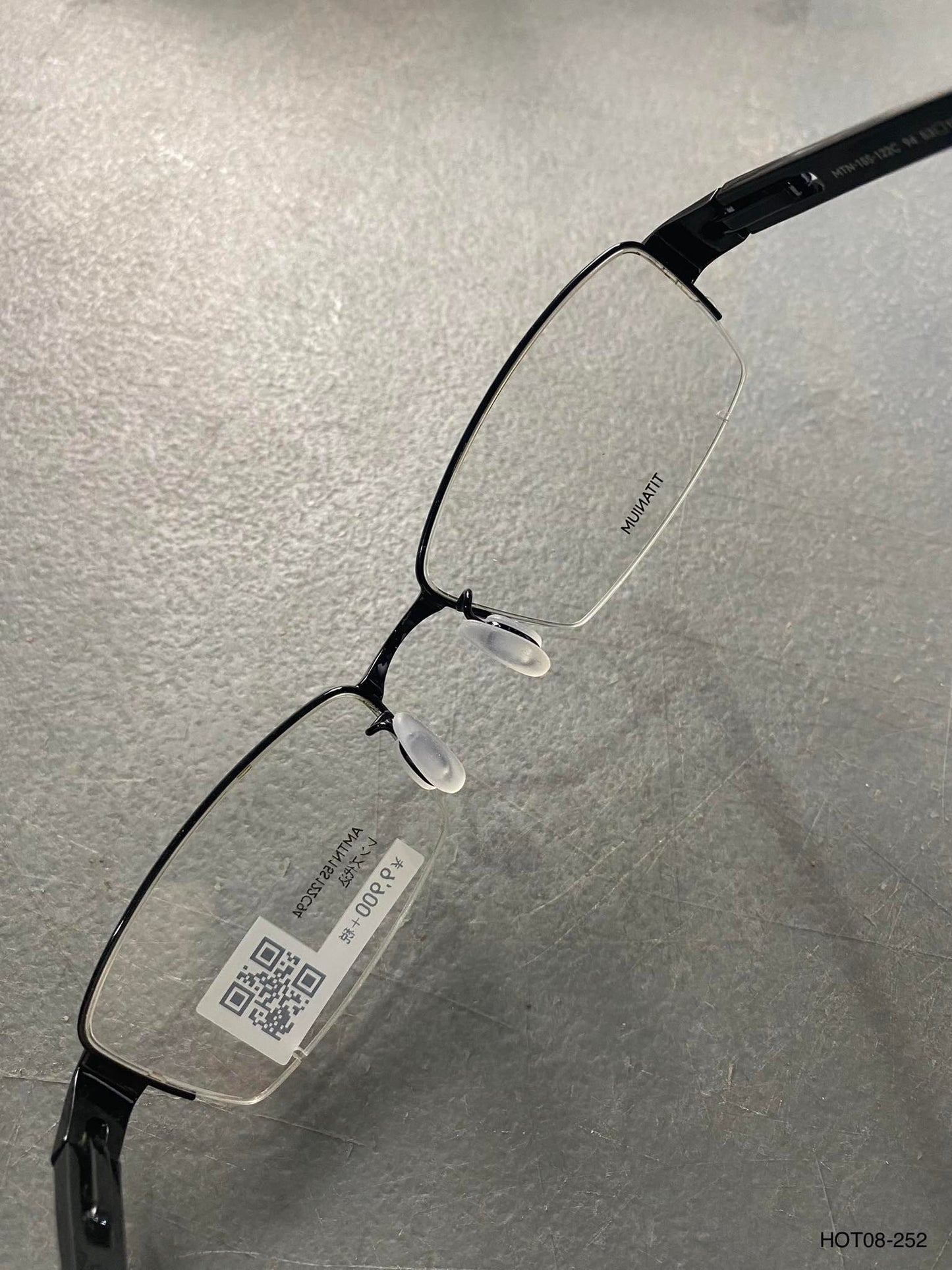 Plastic/Metal Frame JINS Glossy Black (AMTN15S122C94) Eyeglass