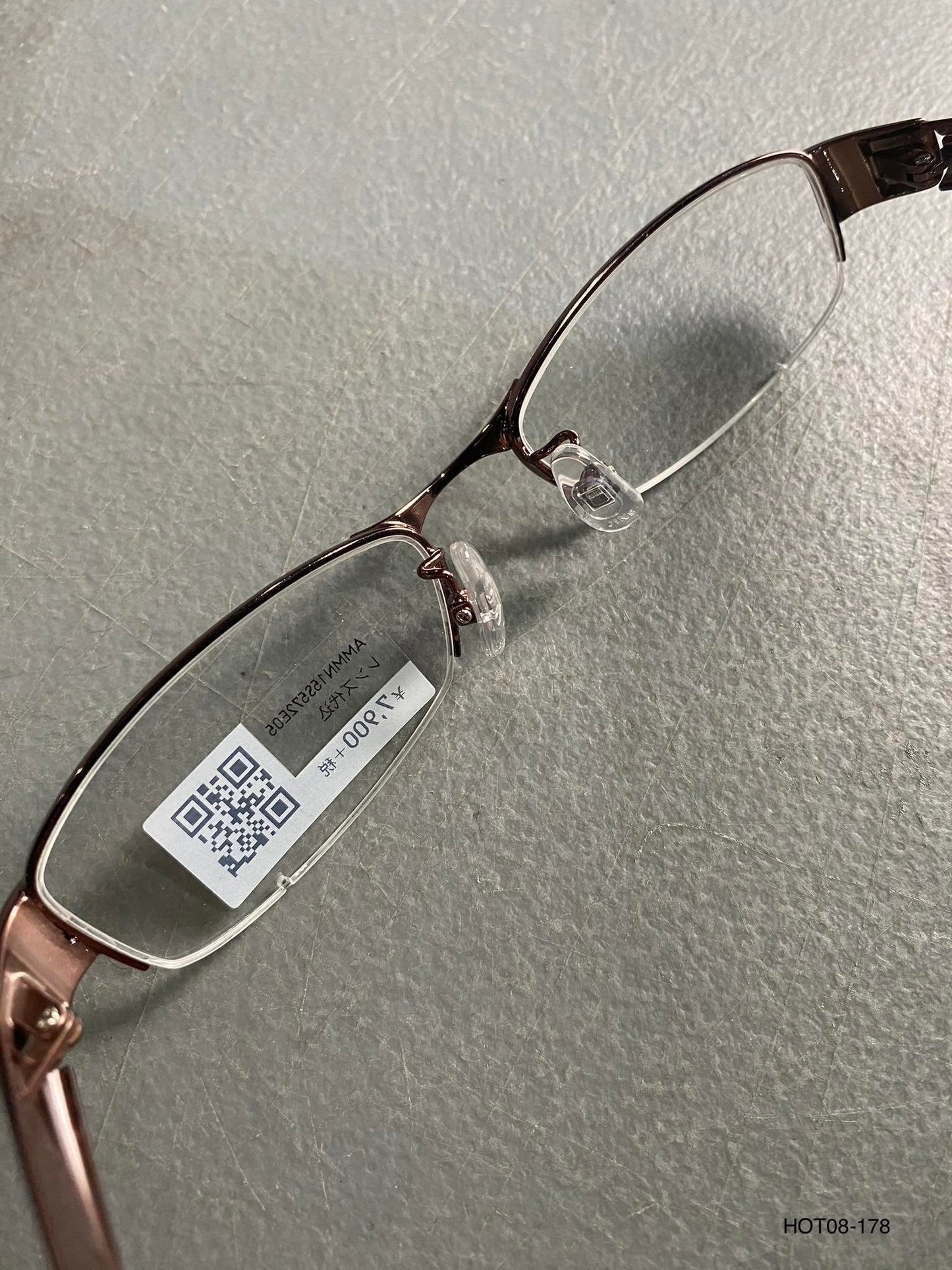 Plastic/Metal Frame JINS Glossy Brown (AMMN15S372E05) Eyeglass