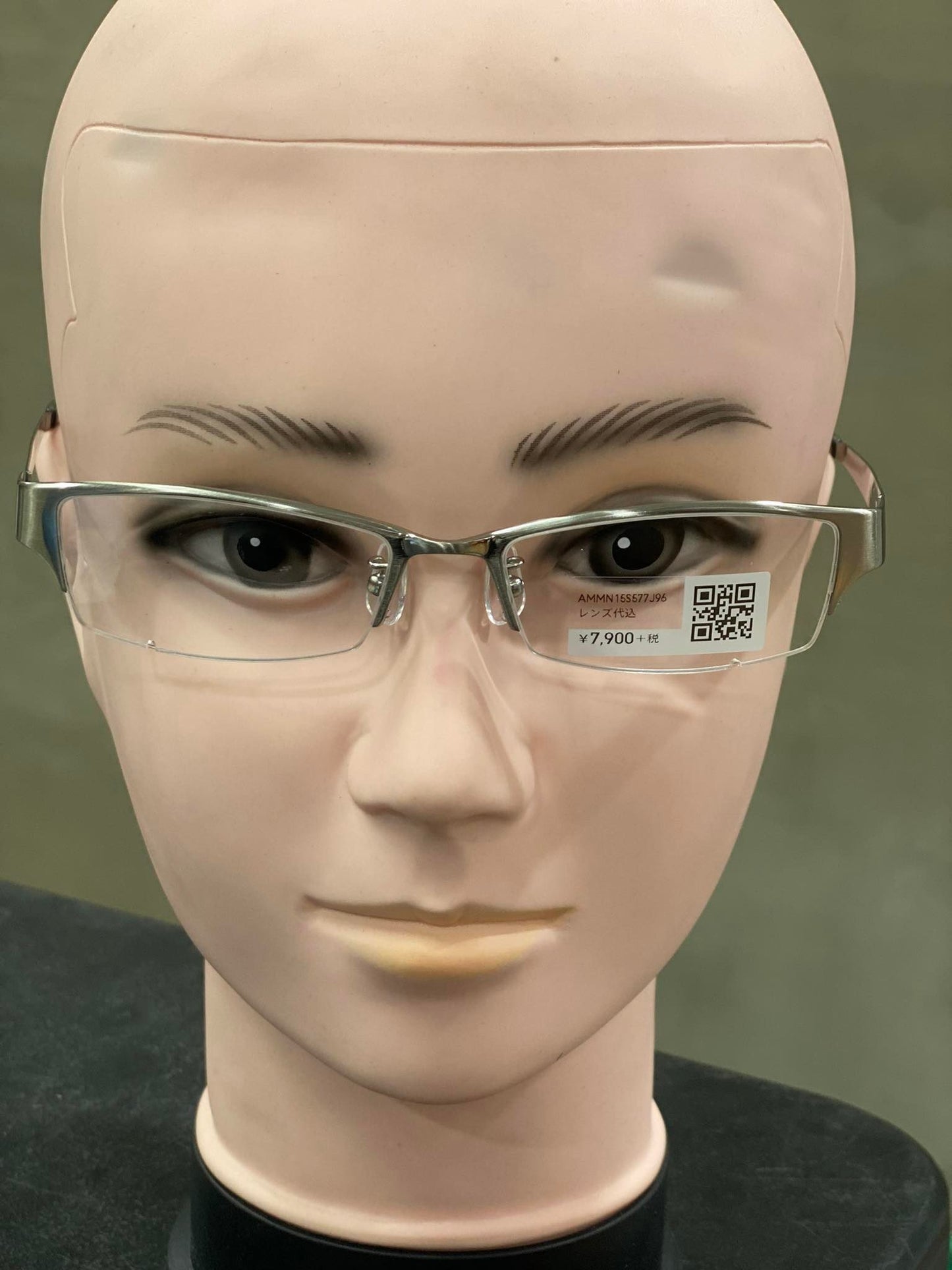 Plastic/Metal Frame JINS Silver (AMMN15S577J96) Eyeglass