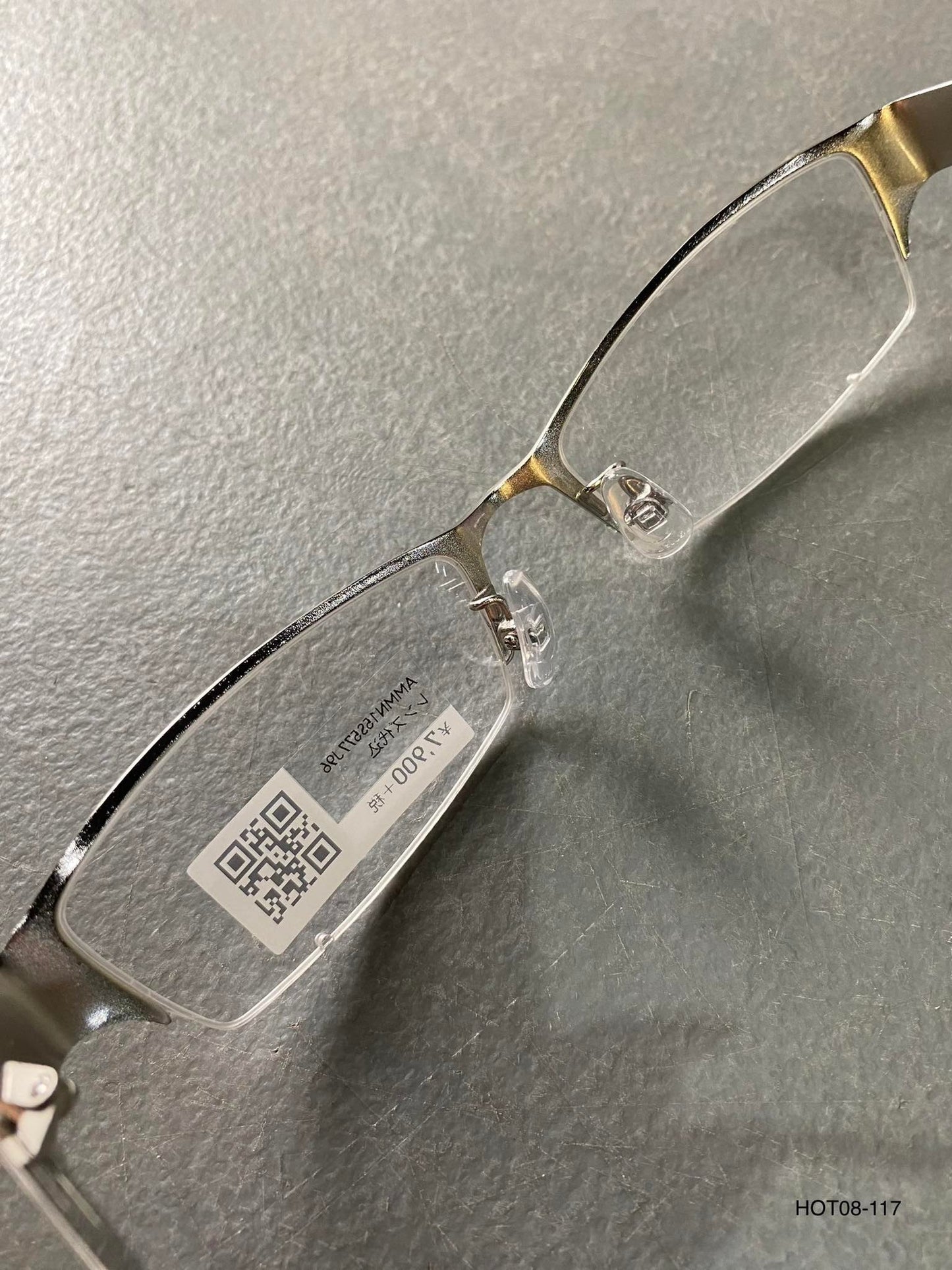 Plastic/Metal Frame JINS Silver (AMMN15S577J96) Eyeglass