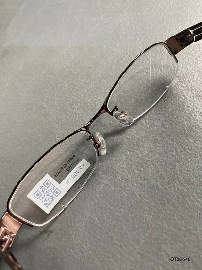 PlasticMetal Frame JINS Glossy Brown (AMMN15S572A05) Eyeglass