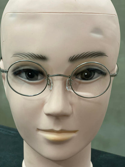 Stainless Metal Frame JINS Silver/Black (MMF-15S-053E) Eyeglass