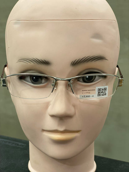 Stainless Steel Frame JINS Silver/Black (AMMN14A262B96) Eyeglass
