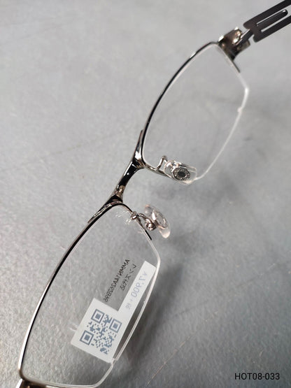 Stainless Steel Frame JINS Silver/Black (AMMN14A262B96) Eyeglass