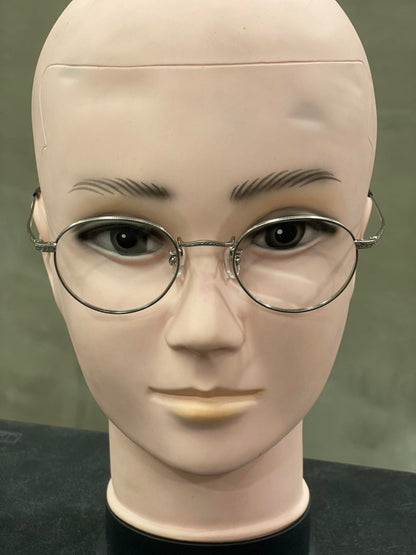 Stainless Steel Frame JINS Silver/Black (MMF-15S-054E) Eyeglass