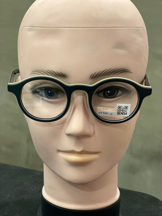 Plastic Frame JINS Matt Black/White (AMCF15S141A53) Eyeglass