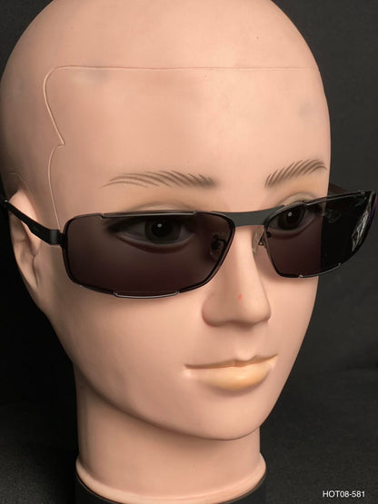 Metal Safelar Titanium Gray,Black (SF9009)-(Size:69-14-132) Sunglass
