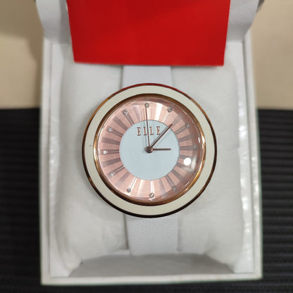 Elle Watch Pearl White Leather w/Box (EL20231S01X)