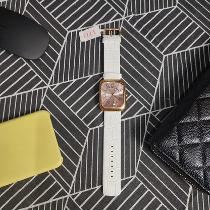 Elle Watch Leather Big White/Bronze (EL20119S04C)