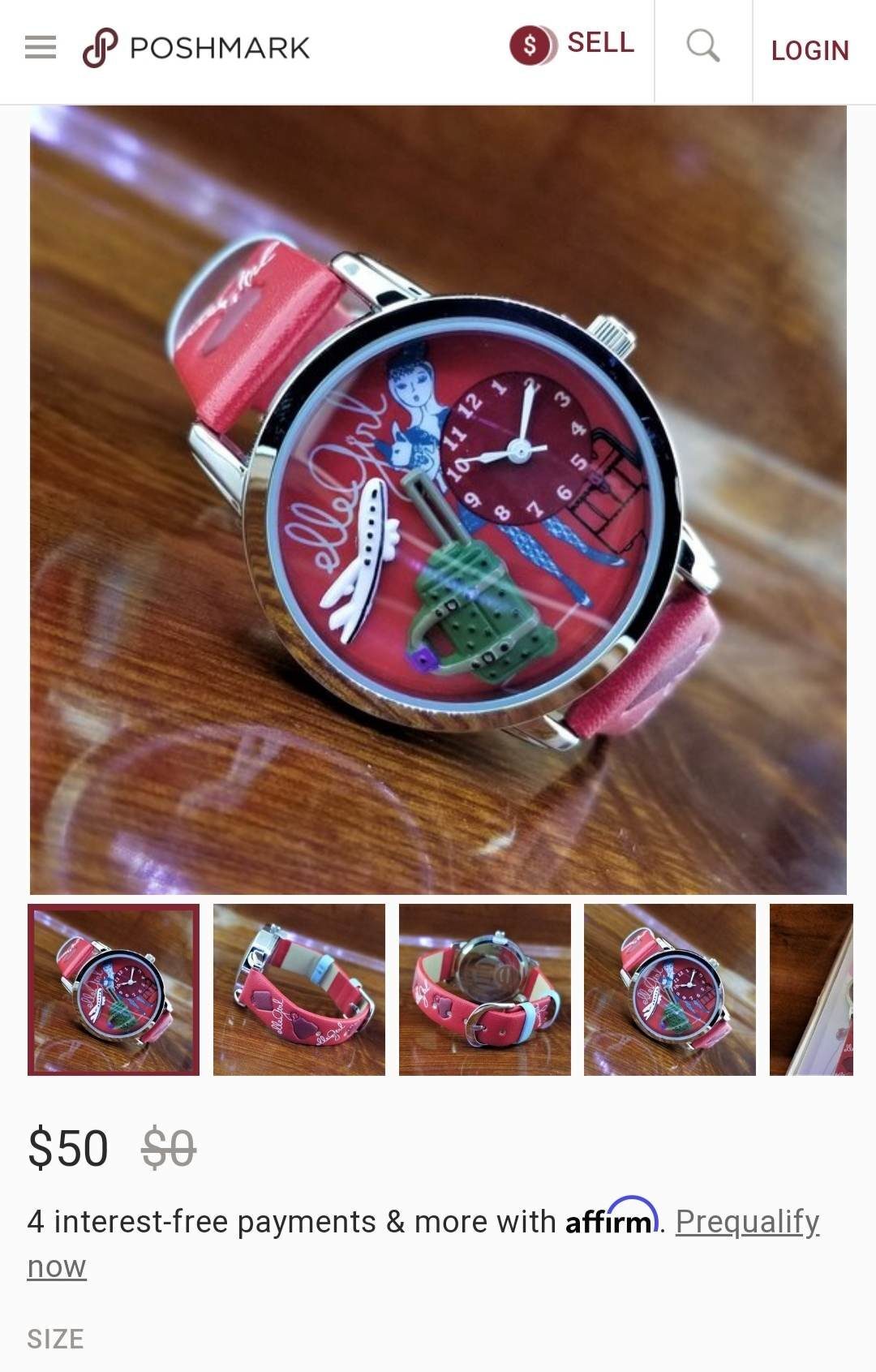 Girl Elle Watch Red(GW40011P01X)