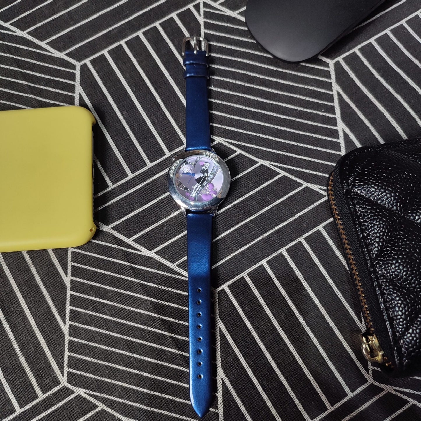 Girl Elle Watch Leather Navy Blue Heart W/O Box (GW40122S01X)