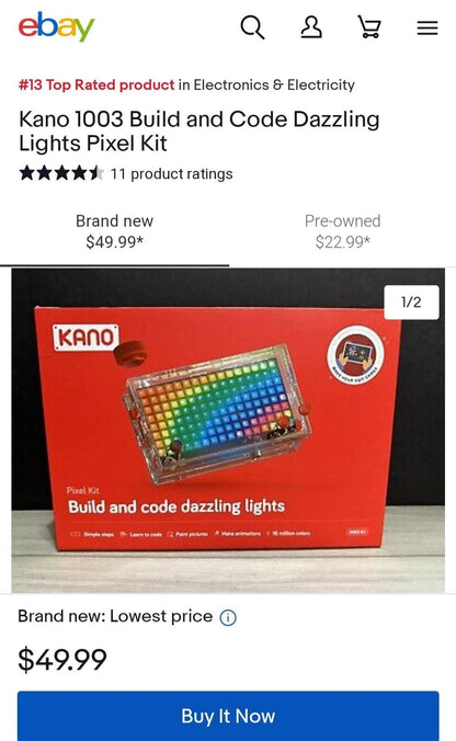 Kano Pixel Kit Build And Code Dazzling Light - Amazon Pull-out