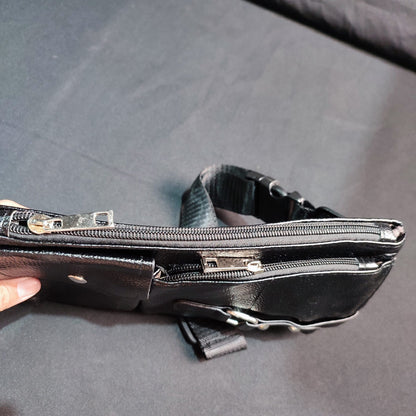 ????(5YGM5)Men 's Fashion Bag Waist Bag Casual Leather Shoulder Bag