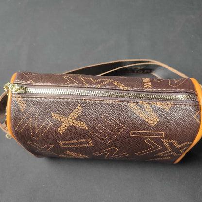 Cylindrical Barrel Fashion Soft Leather Crossbody Bag