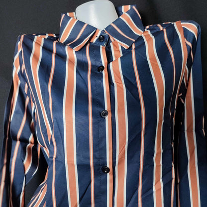 (NMOQPW)Korean Style Women 's Casual Loose Long Sleeve Shirt