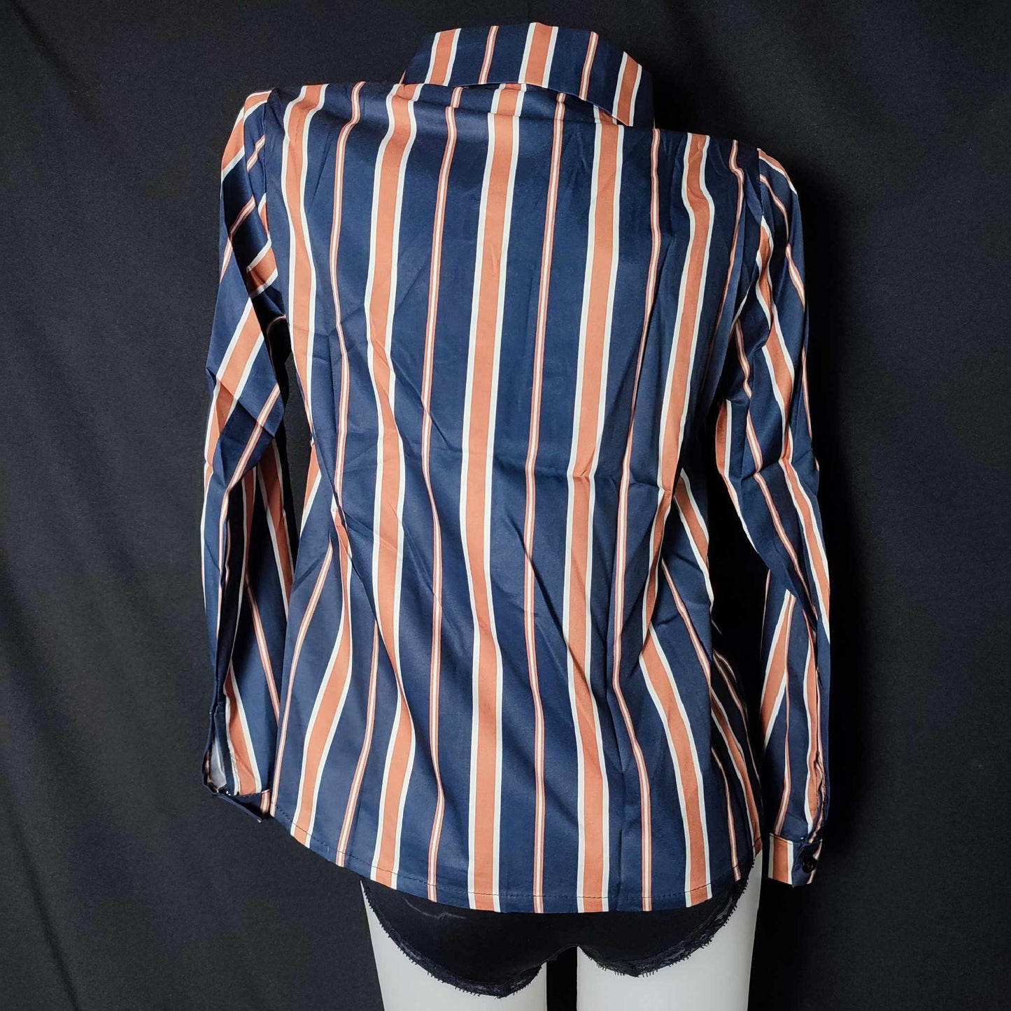 (NMOQPW)Korean Style Women 's Casual Loose Long Sleeve Shirt