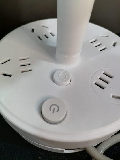 Retractable Bedside Socket Table Lamp