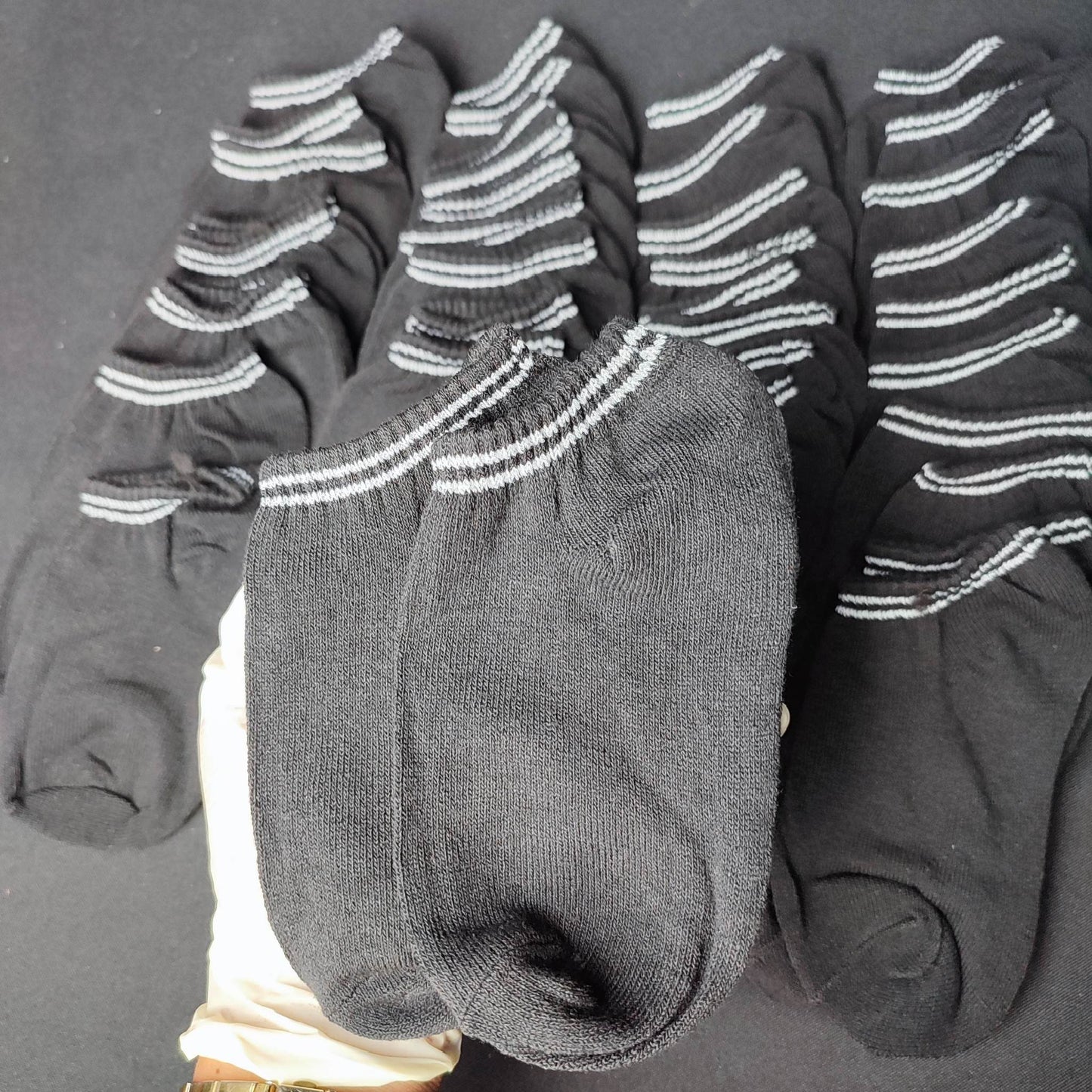(ALIPUNGA)Black Sock - 20 Pairs