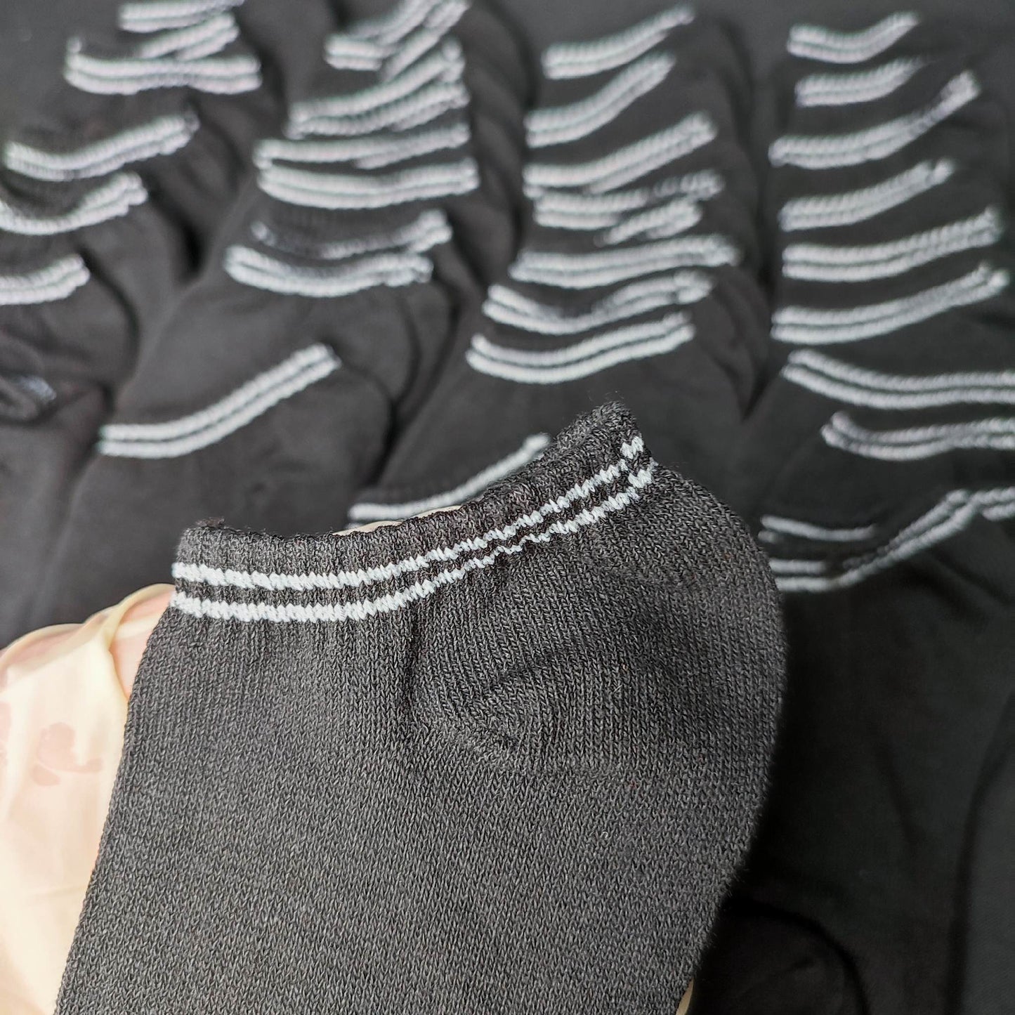 (ALIPUNGA)Black Sock - 20 Pairs