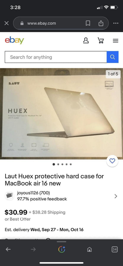 Laut Juex Protective Hard Case for Macbook Air