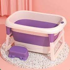 Children Folding Tub - Purple Thermometer