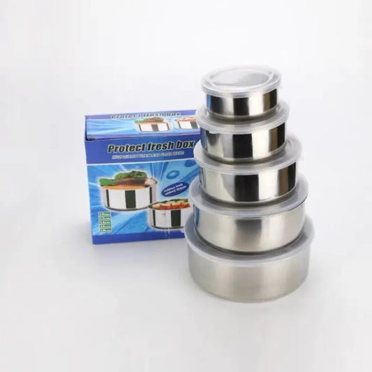 [A1-226] Protect Fresh Box High Quality Stainless Steel Ware - 5pcs Set