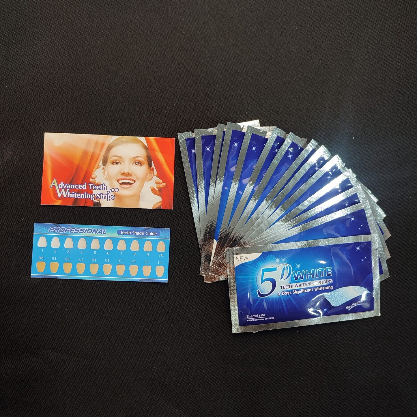 5D White Teeth Whitening Strips- 14 Sets