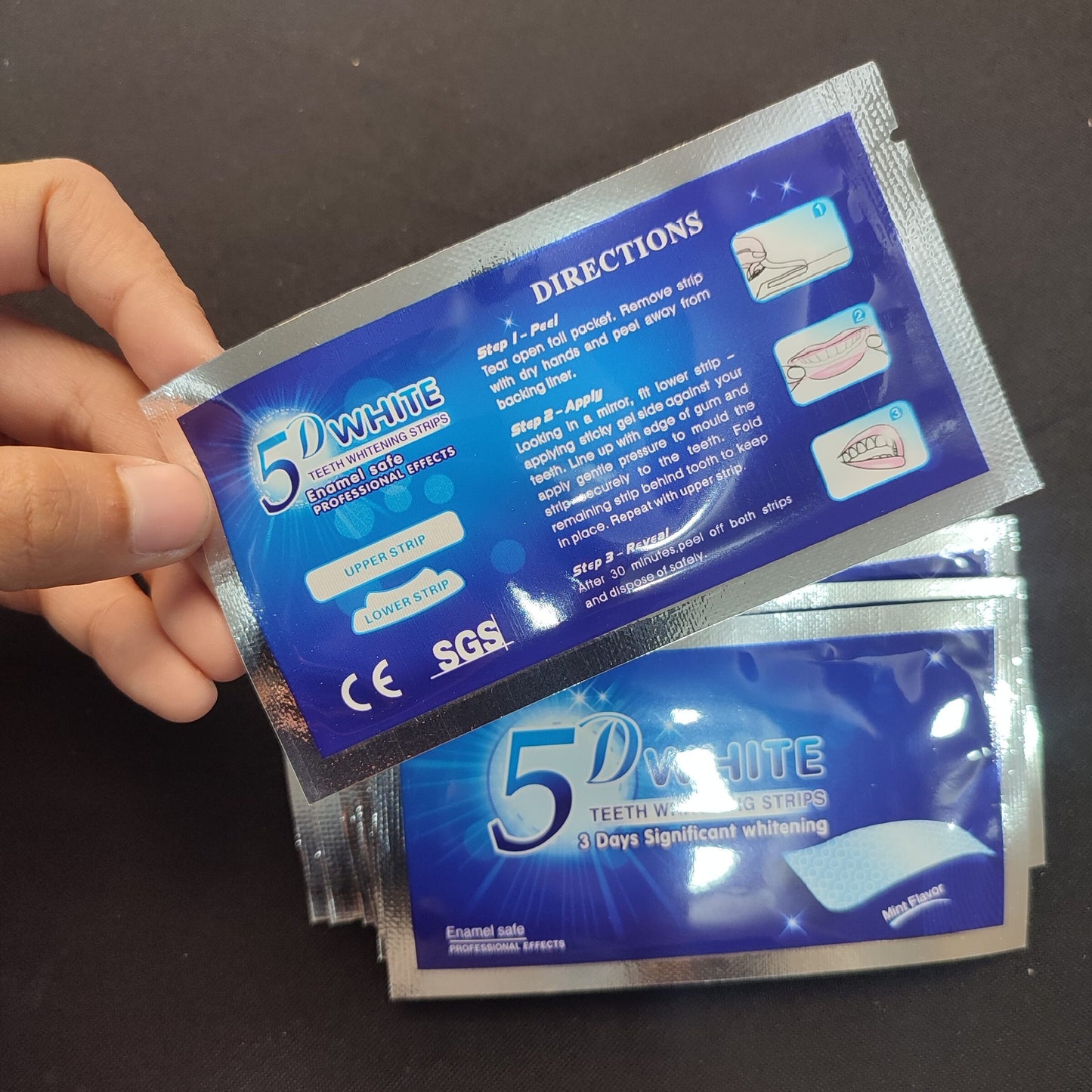 5D White Teeth Whitening Strips- 14 Sets