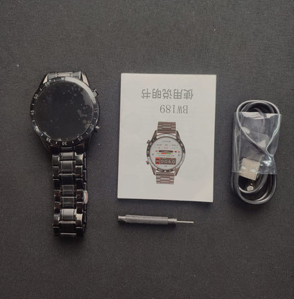 BW0189 LIGE Smart Watch - Steel Strip Black