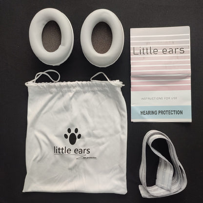HQ630-EO Little Ears Baby Earmuff Hearing Protection - White/Grey