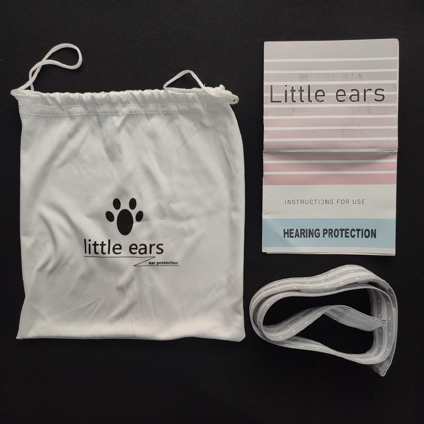 HQ630-EO Little Ears Baby Earmuff Hearing Protection - White/Grey