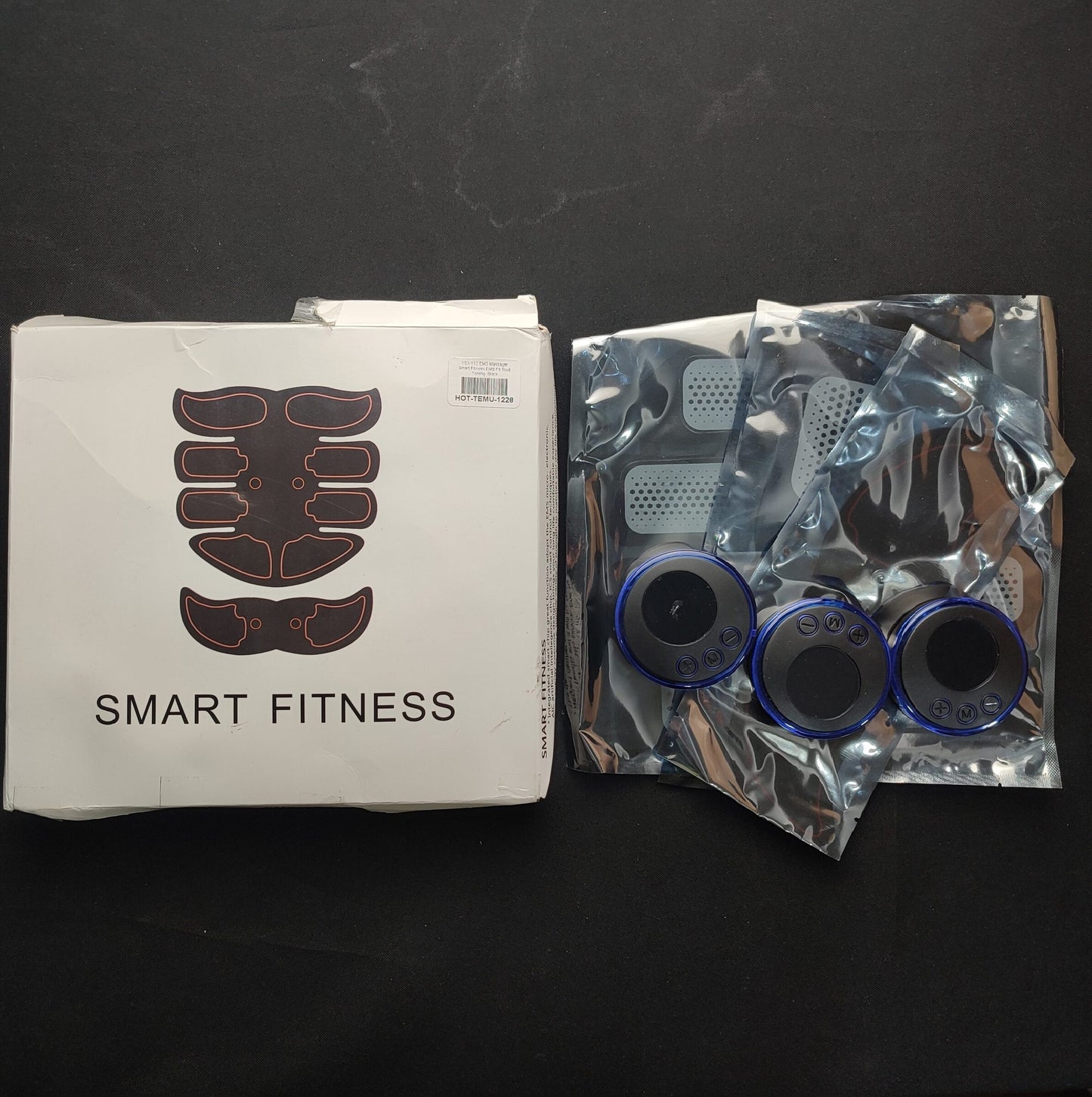 Y01-Y12 EMS Massager Smart Fitness EMS Fit Boot Toning- Black